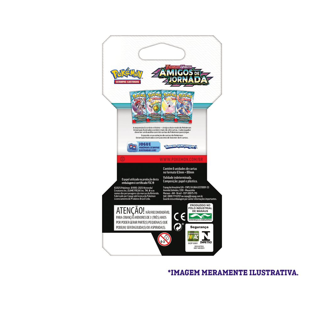Blister Unitário Pokémon - Escarlate e Violeta 9: Amigos de Jornada