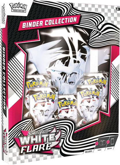 (PRÉ VENDA) Pokémon TCG: Scarlet & Violet – White Flare Binder Collection Box (5 Boosters)