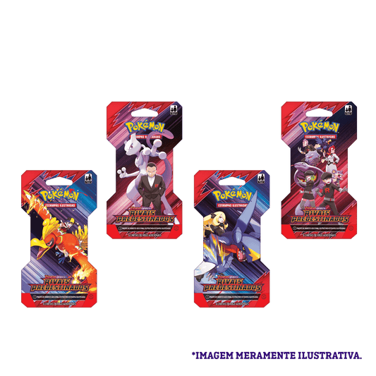 Blister Unitário Pokémon Escarlate e Violeta 10 Rivais Predestinados
