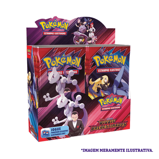 Box Display 36 Boosters Pokémon Escarlate e Violeta 10 Rivais Predestinados