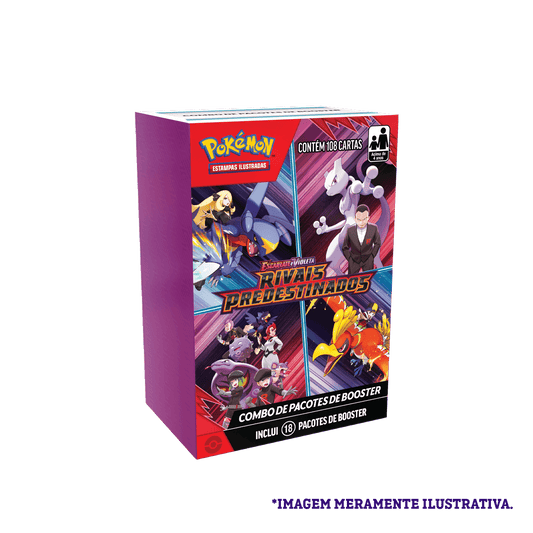 Mini Display Pokémon Escarlate e Violeta 10 Rivais Predestinados