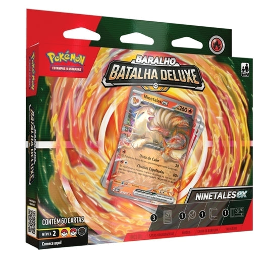 Baralho de Batalha Deluxe Ninetales (Iniciante)