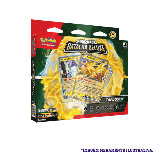 Baralho de Batalha Deluxe Pokémon – Zapdos ex (Iniciante)
